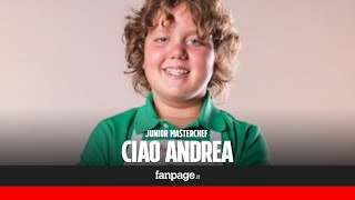 Junior Masterchef morto il piccolo Andrea Pace quotLuccellino è caduto dal nidoquot [upl. by Susan202]