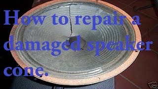 How to repair a damaged speaker [upl. by Aver627]