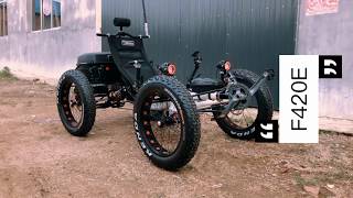 TrikExplor F420E Electric fat tire recumbent quad [upl. by Acisseg]