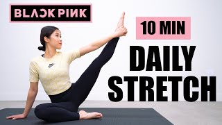 10 MIN BLACKPINK JENNIE INSPIRED FULL BODY STRETCH  Daily Stretch Routine For Flexibility  MishMe [upl. by Demmahum87]