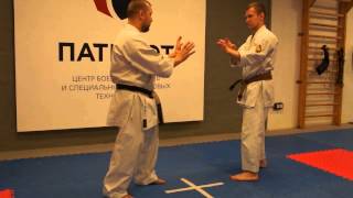 Uechiryu karate do  Study free kumite sparring [upl. by Inahc]