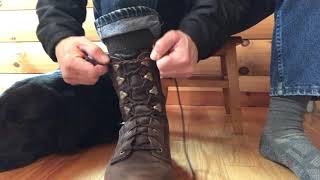 How To Lace A Boot With Lace Hooks [upl. by Adnuhsor]