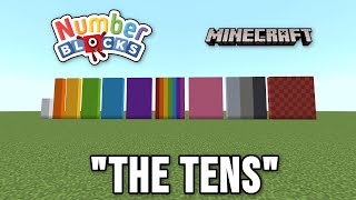 Numberblocks quotThe Tensquot  Minecraft 10 to 100 [upl. by Leahcim]