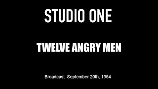 LIVE TV RESTORATION Twelve Angry Men  Studio One Original 1954 Broadcast [upl. by Peednas]