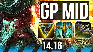 GANGPLANK vs RENEKTON MID  1600 games 513  NA Grandmaster  1416 [upl. by Bullis]