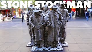 The Stone Stockmen  Iconic Living Statue Street Performer [upl. by Adnoel]