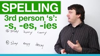 Spelling  Rules for Third Person S [upl. by Cerys]