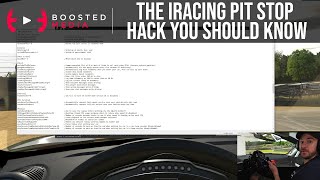 QUICK TIPS  iRacing Pit Stop Settings Hack  How to Disable Auto Tyre amp Fuel Replacement [upl. by Cannon]