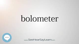 bolometer [upl. by Adalia]