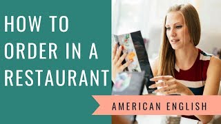 How to Order Food in a US Restaurant  English Conversation Practice [upl. by Earized537]