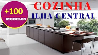 100 Modelos de Cozinhas Com Ilha Central Modernas [upl. by Tower]