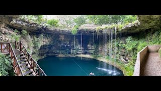 Cenote Swimming Cenote Saamal Yucatan Mexico [upl. by Drofdarb251]