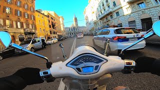 Vespa cruising in Rome Italy [upl. by Tennes]