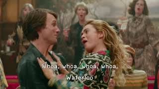 Mamma Mia Here We Go Again  Waterloo Lyrics 1080pHD [upl. by Novar]