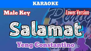 Salamat by Yeng Constantino Karaoke  Male Key  Lower Version [upl. by Eirrej]