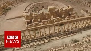 Palmyra A look inside recaptured ancient city in Syria  BBC News [upl. by Sueddaht536]