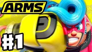 ARMS  Gameplay Walkthrough Part 1  Spring Man Grand Prix Nintendo Switch [upl. by Noemi582]