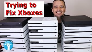 I bought 18 broken Xboxes  Can I Fix Them and Make Money [upl. by Cleland644]