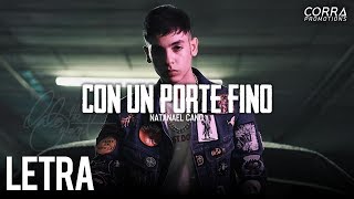 LETRA Iniciales AL “Porte Fino”  Natanael Cano 2019 [upl. by Nuahsyar]