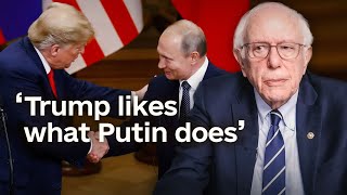 Bernie Sanders on Trump’s alignment with Russia [upl. by Treulich]