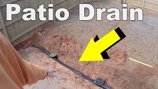 How to Install a Patio Drain [upl. by Airetnahs]