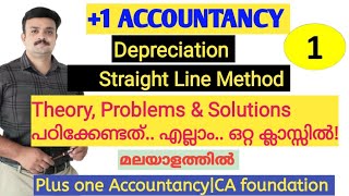 Depreciationstraight line methodAccountancy Malayalam [upl. by Ludovick664]