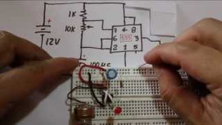 ✅ Circuito LED intermitente con 555 [upl. by Krischer]