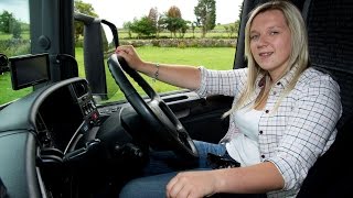 Youngest Female Trucker [upl. by Aruon]