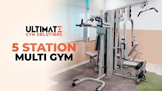 Complete Body Workout Home Gym  5 Station Multi Gym  Ultimate Gym Solutions  Abhishek Gagneja [upl. by O'Rourke]