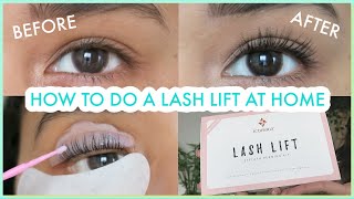 HOW TO DO A LASH LIFT AT HOME and what I regret about it 1 week later [upl. by Hylan]