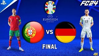 FC 24  Portugal Vs Germany UEFA Euro Final  CRonaldo Vs TKroos  4K60FPS [upl. by Bristow]