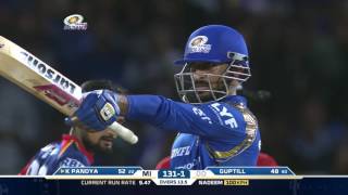 MIDD Krunal Pandyas blistering knock helps MI win [upl. by Wallie106]