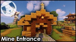 Minecraft Mine EntranceHut Tutorial [upl. by Akinwahs]