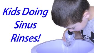 Pediatric Nasal Rinse  How a Sinus Rinse is Performed in Kids [upl. by Oigaib]