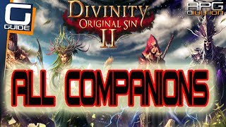 DIVINITY ORIGINAL SIN 2  All Companions Locations [upl. by Feriga]