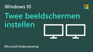 Meerdere beeldschermen instellen in Windows 10  Microsoft [upl. by Aliek618]