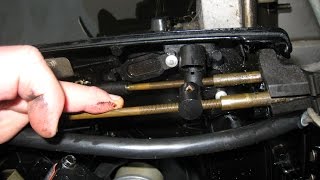 How to install Mercury throttle and shift cables [upl. by Kunin]