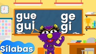 silabas para niños gue gui ge gi  Syllable with ge gi gue gui [upl. by Edme]