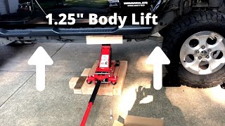 125quot Body lift install Jeep Wrangler JK [upl. by Granlund70]