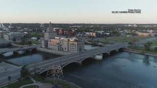 DRONE VIDEO Derecho damage in Cedar Rapids Iowa [upl. by Zulema]