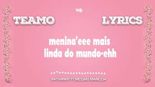 Rayvanny Ft Messias Teamo Official lyrics [upl. by Ecirum410]