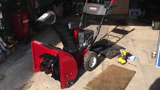 Replacing Crafstman snowblower carburator [upl. by Ylesara]