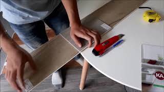 How to Cut and Install SPC Flooring [upl. by Ariaic]