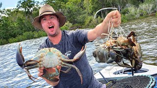 MUDCRAB CATCH and COOK Easter Feast Giant Mud Crabs and a Traditional Boil Up [upl. by Woodhouse]