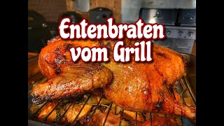 Entenbraten vom Grill mit Sauce  Westmünsterland BBQ [upl. by Blum]