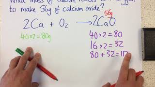 Calculating masses in reactions  p27 Chem [upl. by Akirret]