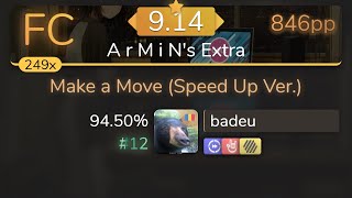 914⭐ badeu  Icon For Hire  Make a Move A r M i Ns Extra HDDTHR 9450 12 846pp FC  osu [upl. by Clywd]