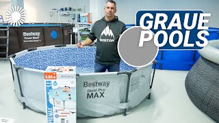 Bestway Steel Pro Max Pools Review 🌊 Die modernen Gartenpools  Hertie [upl. by Okuy709]