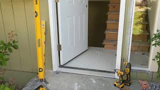 Jeld Wen Front Door Installation  Really crappy products and craftsmanship PART 1 [upl. by Weld]