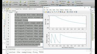 Butterworth analog Low Pass Filter in Matlab  Matlab program [upl. by Balfour]